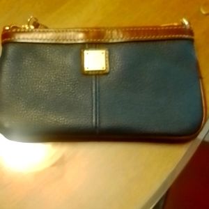 Dooney and Bourke leather zip top wallet or clutch